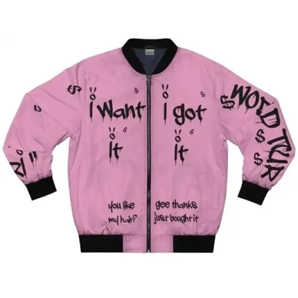 Ariana Grande 7 Rings World Tour Jacket Pink