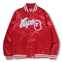 BAPE Baseball Jacket-Red