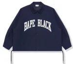 Bape Black Oversized Coach Jacket Navy