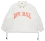 Bape Black Oversized Coach Jacket beige