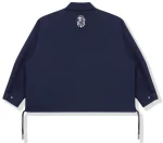 Bape Black Oversized Coach Navy Jacket