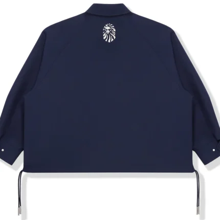 Bape Black Oversized Coach Navy Jacket