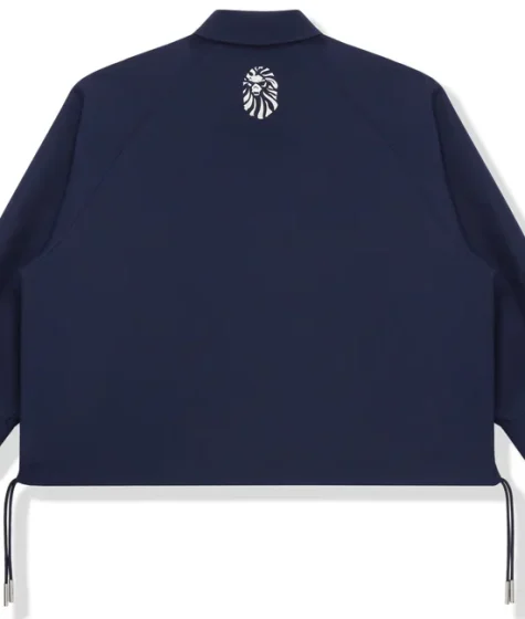 Bape Black Oversized Coach Navy Jacket