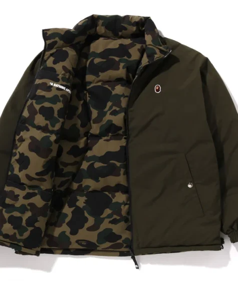 Bathing Ape Bape 1st Reversible Down Camo Jacket