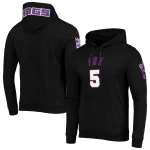 De'Aaron Fox Black Pullover Hoodie