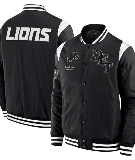 Detroit Lions Elements Elite Black Full-Snap Jacket
