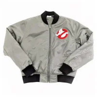 Ghostbusters Gray Bomber Jacket