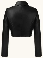 Gionna Daddio WWE Raw 2025 Red Hearts Leather Cropped Jacket