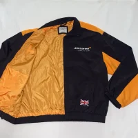 Hollister Men’s MCLAREN GRAPHIC TRACK JACKET Black