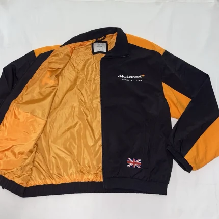 Hollister Men’s MCLAREN GRAPHIC TRACK JACKET Black