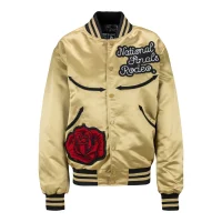 Las Vegas NFR Silk Golden Bomber Jacket