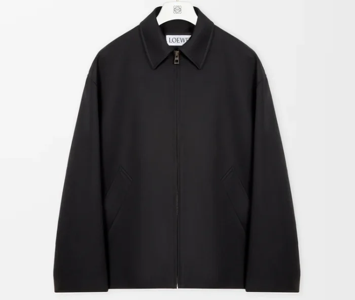 Loewe Draped jacket in cotton and silk