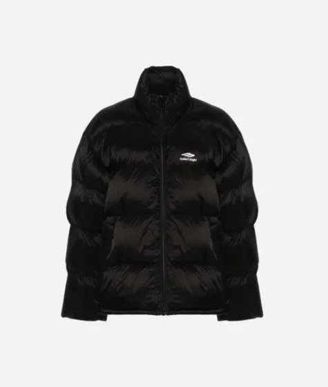 Men's Balenciaga 3b Sports Icon Fitted Puffer Jacket