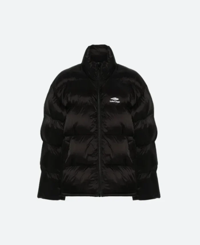 Men's Balenciaga 3b Sports Icon Fitted Puffer Jacket