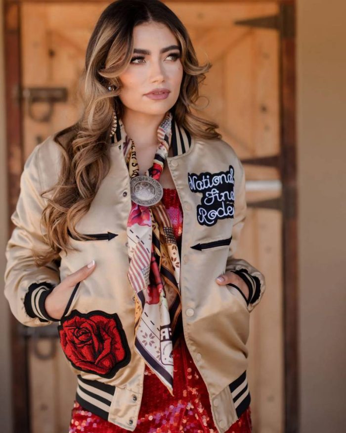 NFR Golden Silk Bomber Jacket On Sale