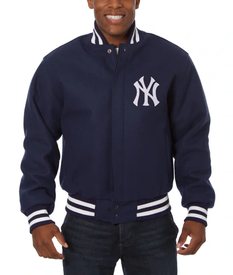 New York Yankees JH Design Navy Wool Jacket