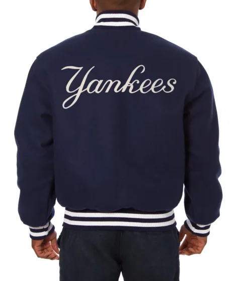 New York Yankees Navy Wool Varsity Jacket