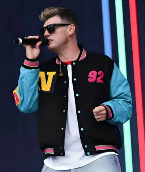 Nick Carter Black Varsity Jacket