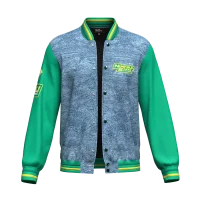 Norfolk State University Denim Letterman Varsity Jacket