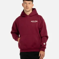 Realism Oversized Hoodie carmine red