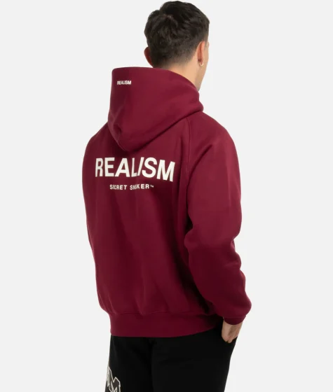 Realism Oversized carmine red Hoodie
