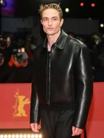 Robert Pattinson Mickey 17 Black Leather Jacket