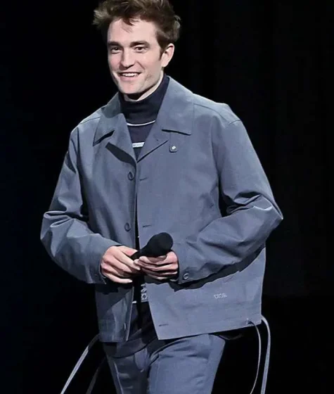 Robert Pattinson Mickey 17 Grey Jacket
