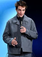 Robert Pattinson Mickey 17 Grey Jacket Coton