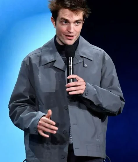 Robert Pattinson Mickey 17 Grey Jacket Coton