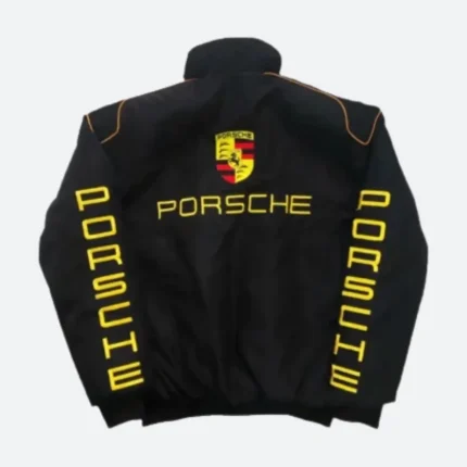 Vintage Edition Porsche F1 Racing Black Cotton Jacket