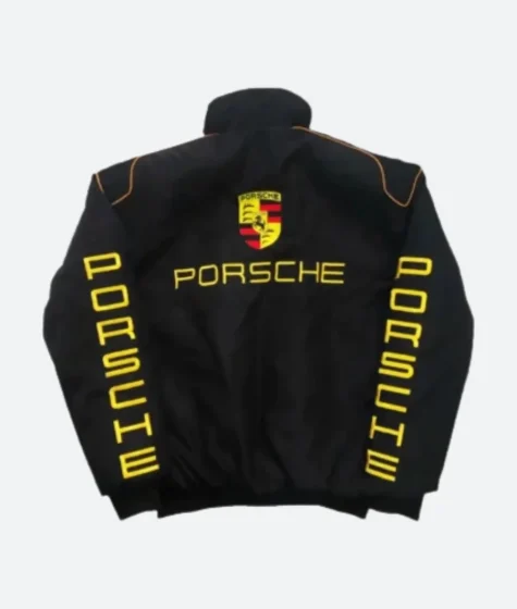 Vintage Edition Porsche F1 Racing Black Cotton Jacket