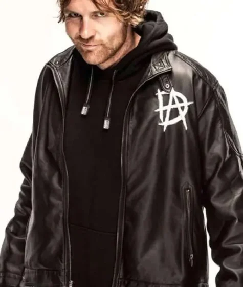 WWE Dean Ambrose Black Leather Jacket