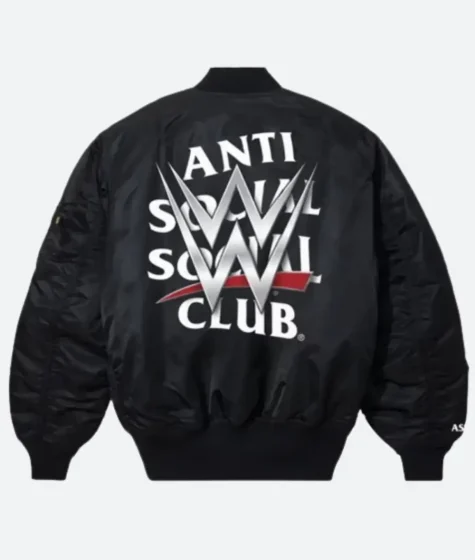 ASSC Anti Social Social Club x WWE Venue Black Bomber Jacket