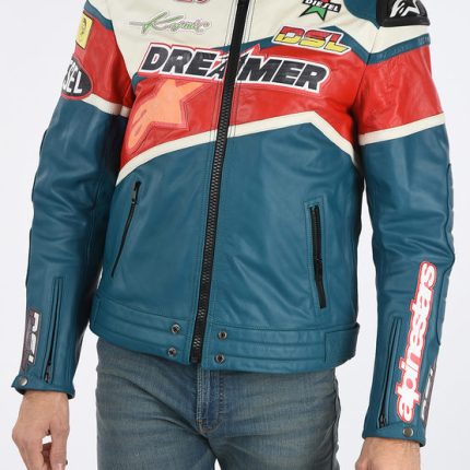 Dreamer Biker Blue Jacket