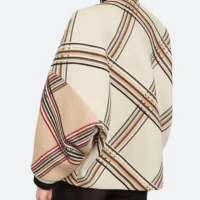 Elsbeth S02 Plaid Wool Bomber Jacket