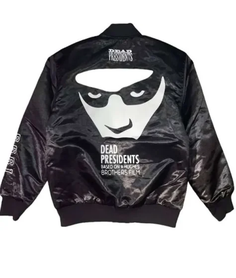 Headgear Classics Dead Presidents Black Satin Bomber Jacket