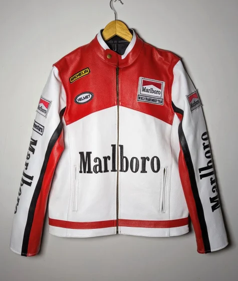 Leather Jacket × Marlboro × Racing