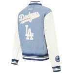 MLB LOS ANGELES DODGERS VARSITY BLUES WOMEN'S DENIM VARSITY JACKET