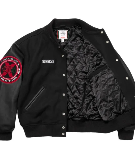 Supreme Acres Malcolm X Varsity Jacket