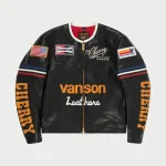 Vanson Cherry X Star Black Jacket