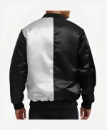 Al Pacino Scarface Tony Montana Black Satin Varsity Jacket