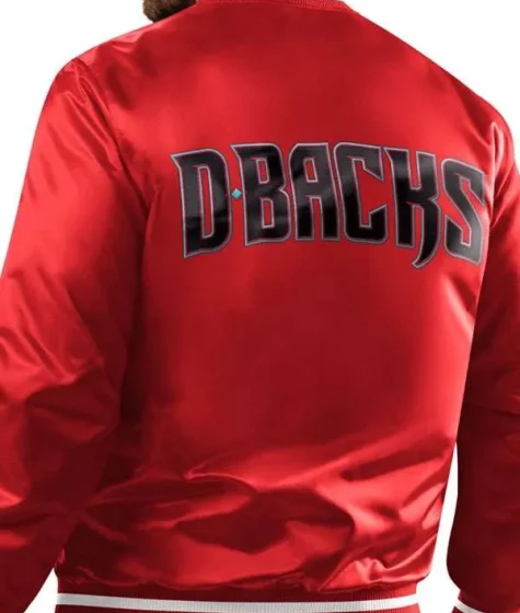 Arizona Diamondbacks Patches Red Varsity Bomber Jacket