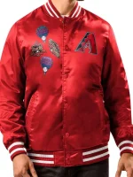 Arizona Diamondbacks Patches Satin Jacket