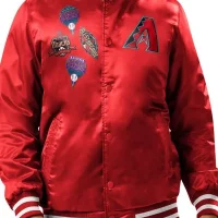 Arizona Diamondbacks Patches Satin Jacket
