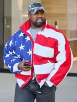 Kanye West US Flag Jacket