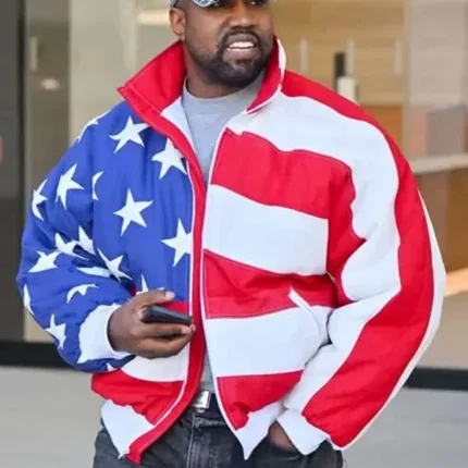 Kanye West US Flag Jacket