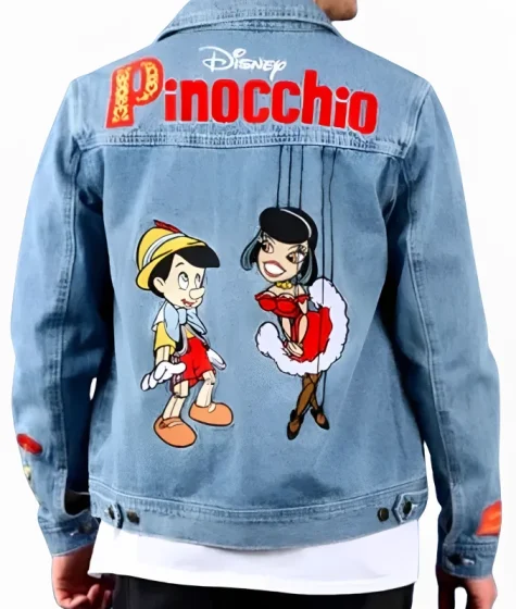 Pinocchio Anniversary Unisex Denim Jacket For Sale