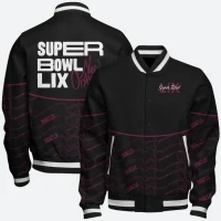 Super Bowl LIX New Orleans Black Varsity Jacket black