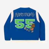 Tier Franklin Armstrong Blue Varsity Bomber Jacket