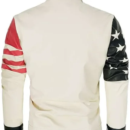 USA American Flag Leather Jacket